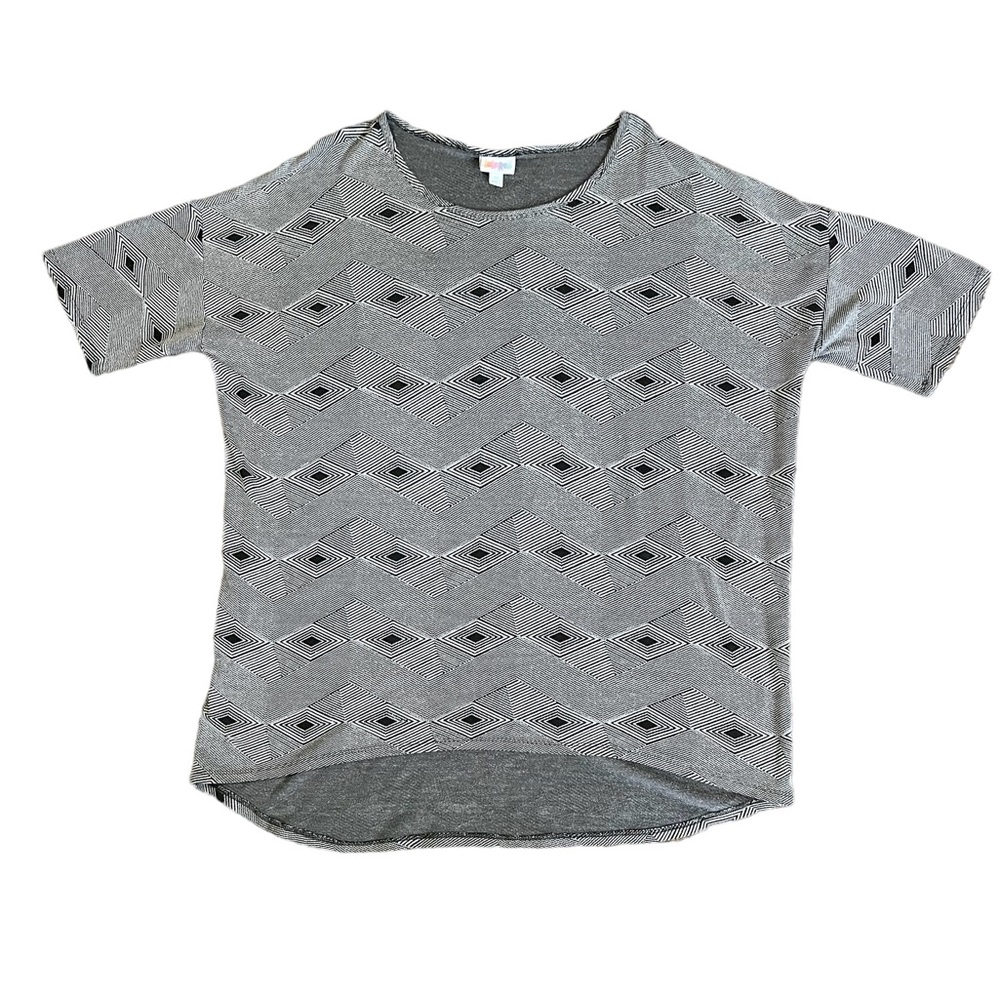 LuLaRoe Irma Top Grey/Black/White